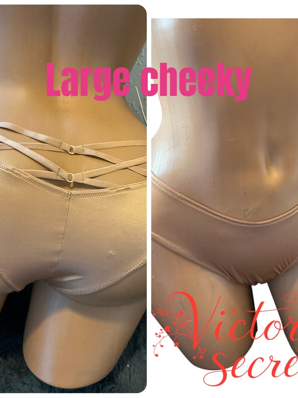 Victoria's Secret Strappy Cheeky Bikini in Light Nude